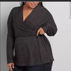 Multicolored Surplice Top